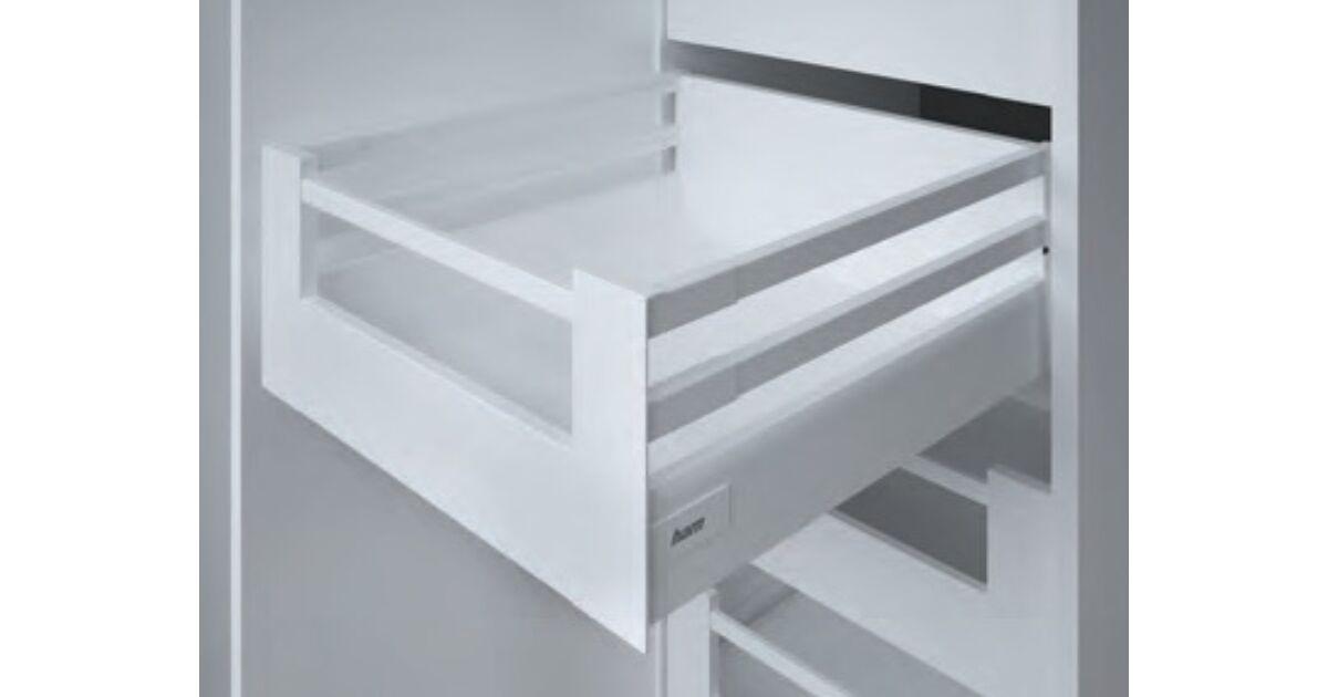 RITMA CUBE H 270 mm magas belső fiók 35 kg, fehér, szögletes korlát