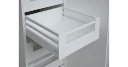 RITMA CUBE H 650 mm belső fiók 60 kg, fehér, dupla szögletes korlát 1.Kép