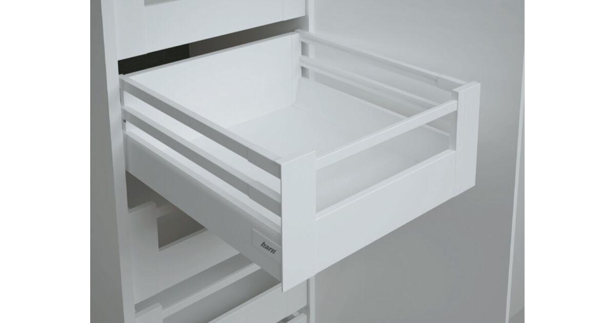 RITMA CUBE H 650 mm belső fiók 60 kg, fehér, dupla szögletes korlát