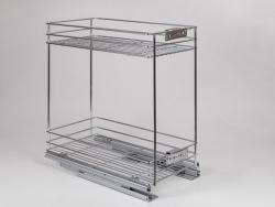 BELSŐ FÉMRÁCS 24270.300 FENÉKLAPRA SZERE 2 RÉSZES KIHÚZHATÓ POLC 245x510x475mm KR 1.Kép