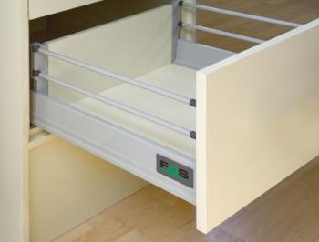 FDS-DF PO-S D PUSH OPEN SZINKRON 550mm 4 SZÜRKE FÉM 1.Kép