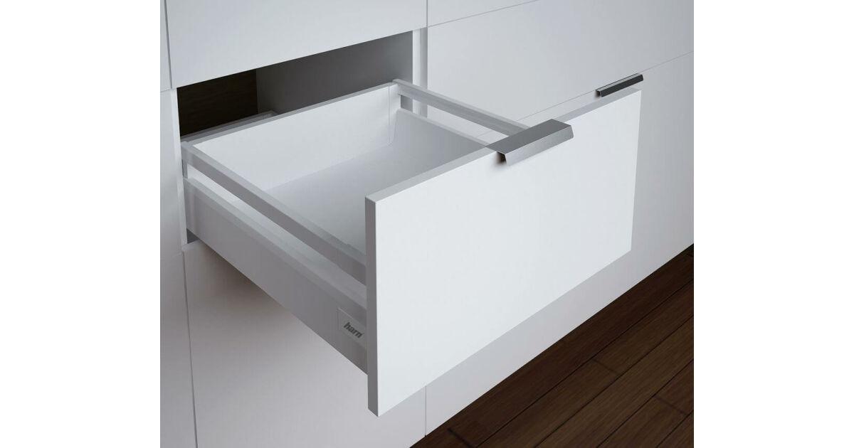RITMA CUBE S 500 mm normál fiók  35 kg, fehér szögletes oldalkorlát