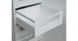 RITMA CUBE H 350 mm magas belső fiók 35 kg, fehér, szögletes korlát 1.Kép