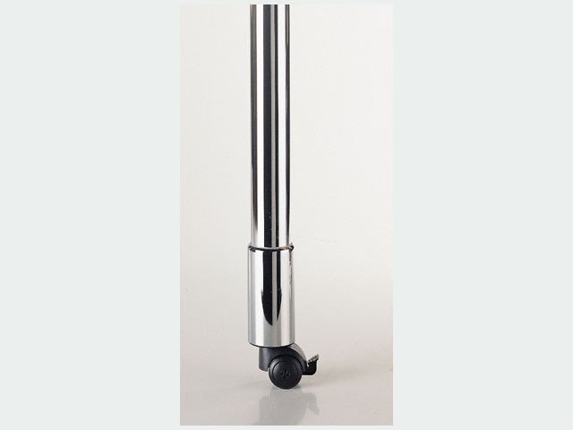 613 ASZTALLÁB FÉKEZÖGÖRGÖS 655mm KRÓM, ÁTM: 60mm FÉM