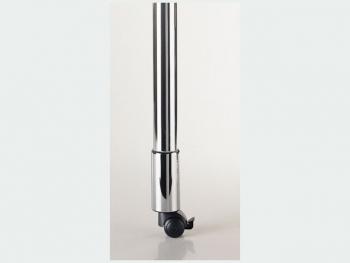 613 ASZTALLÁB FÉKEZÖGÖRGÖS 655mm KRÓM, ÁTM: 60mm FÉM 1.Kép