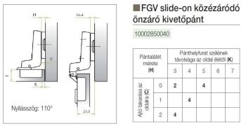 FGV SLIDE-ON KÖZÉZÁRÓDÓ PÁNT NORMÁL NIKKEL FÉM, MEGSZŰNŐ 2.Kép