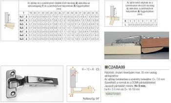 C2ABA99 RÁÜTŐDŐ NORMÁL PÁNT NIKKEL FÉM 2.Kép