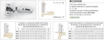 C2APA99 PUSH OPEN NORMÁL PÁNT NIKKEL FÉM 2.Kép