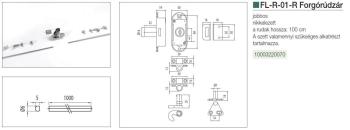FL-R-01-R FORGÓRÚDZÁR +RÚD NIKKELEZETT FÉM 2.Kép