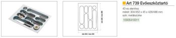 ART 739, EVŐESZKÖZTARTÓ METÁL SZÜRKE 40 304/352 x 428/488 mm MÜANYAG 2.Kép