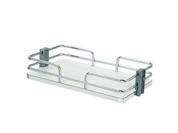 CC40AS FÉMKOSÁR 346×93×410 KRÓM, FEHÉR FÉM, MELAMIN 1.Kép