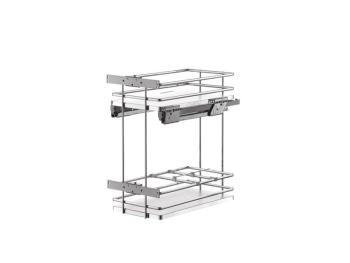 OLDALLAPRA SZERELHETŐ BELSŐ FÉMRÁCS KRÓM, FEHÉR 364×506×494m EGTHM40B20 FÉM, MELAMIN 1.Kép