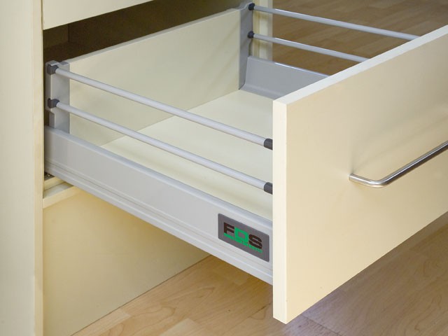 FDS-DF D DUPLAFALÚ FIÓKOLDAL 400mm MAGAS SZÜRKE FÉM