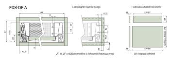 FDS-DF A DUPLAFALÚ FIÓKOLDAL 500mm, 40kg FEHÉR FÉM 2.Kép