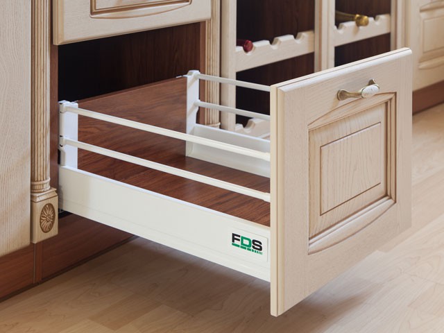 FDS-DF D DUPLAFALÚ FIÓKOLDAL 450mm MAGAS FEHÉR FÉM