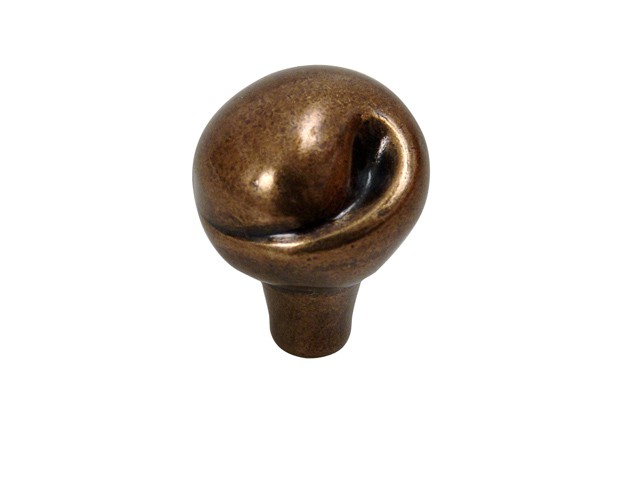 Bútorfogantyú antikolt bronz Gomb, fém