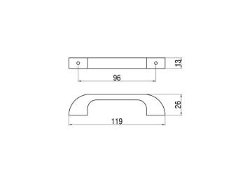 BÚTORFOGANTYÚ F 524-96 96 FA BÜKK  FA 2.Kép