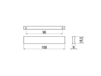 BÚTORFOGANTYÚ A006-096 96 ALUMINIUM ALUMINIUM 2.Kép