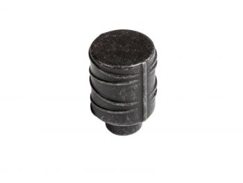 BÚTORFOGANTYÚ WPO784.017.00T2 GOMB, ANTIK FEKETE FÉM 17MM FÉM 1.Kép