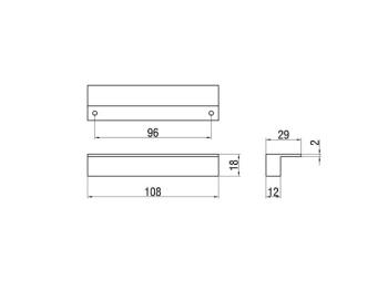 BÚTORFOGANTYÚ A003-096 96 ALUMÍNIUM 2.Kép