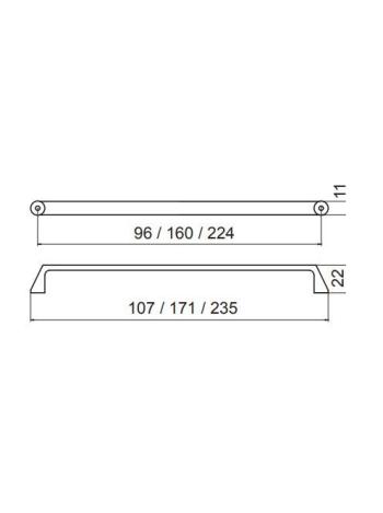 BÚTORFOGANTYÚ 187.160.0001 . MATT KRÓM 2.Kép