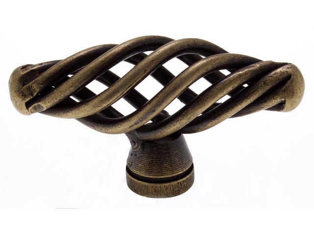 Bútorfogantyú antikolt bronz 51x20 mm, fém