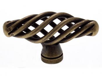 Bútorfogantyú antikolt bronz 51x20 mm, fém 1.Kép