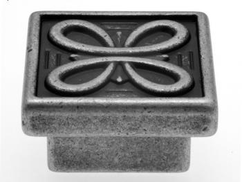 Bútorfogantyú 35x24 mm antikolt ezüst FÉM 1.Kép