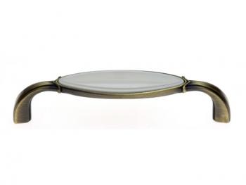 Bútorfogantyú antikolt bronz, beige 96 m Fém és műanyag 1.Kép