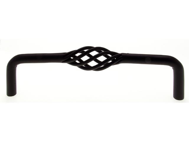Bútorfogantyú matt fekete 128 mm Fém