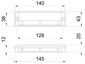 Bútorfogantyú 128 mm matt króm FÉM 2.Kép