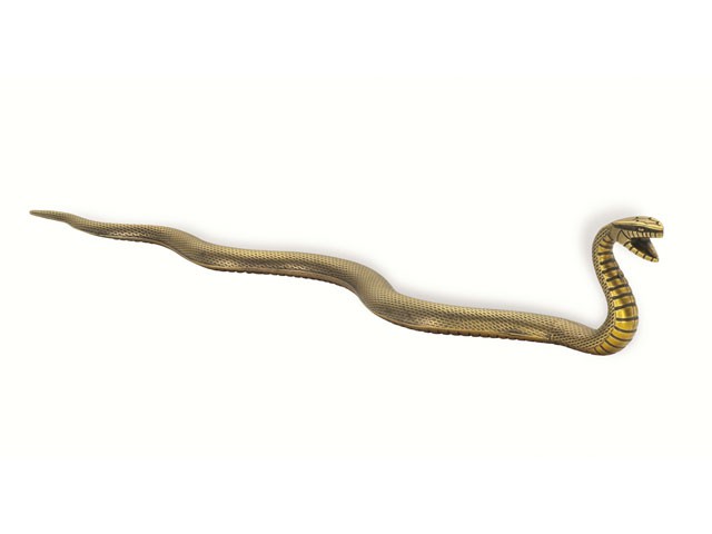 Bútorfogantyú antikolt bronz 128 mm Fém
