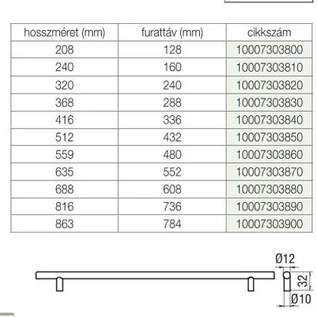 BÚTORFOGANTYÚ 885-688 608 MATT NIKKEL 2.Kép