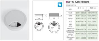 KÁBELKIVEZETÖ 30102 ATM:60 EZÜST MÜANYAG 2.Kép