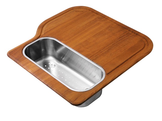 VÁGÓDESZKA EUREKA 460x455mm IROKO, INOX GYÜMÖLCSTÁLLAL FA + ACÉL