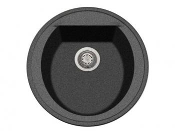 GRAWA GRÁNIT KÖR MOSOGATÓ PT2-5110N FEKETE, ÁTM: 510mm GRÁNIT 1.Kép