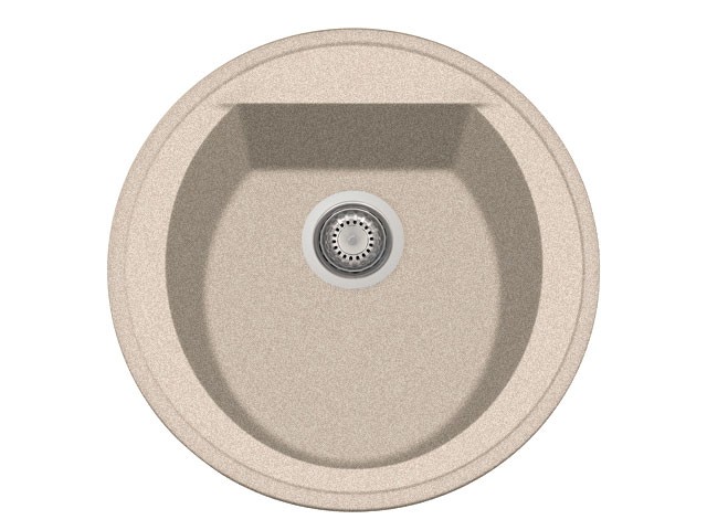GRAWA GRÁNIT KÖR MOSOGATÓ PT2-5110A BEIGE, ÁTM: 510mm GRÁNIT