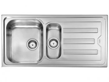 CRISTAL 1,5 MEDENCE CSEPEGTETŐ MOSOGATÓ ACÉL, 1000x500mm ACÉL 1.Kép