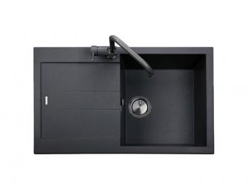 GRAWA GRÁNIT MOSOGATÓ 1 MEDENCE CSEPEGT. FEKETE, 780x510mm, PT1-7810N GRÁNIT 1.Kép