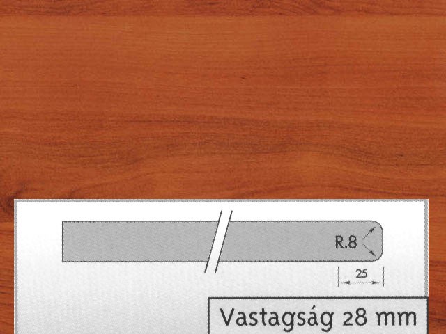 MUNKALAP CSERESZNYE 715 V 4200×600×28mm HPL FORGÁCSLAP