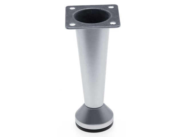 FÉM DESIGN LÁB EM-077-A 100mm MATT KRÓM FÉM