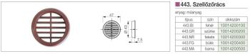 443 KÖR ALAKÚ SZELLŐZŐRÁCS ÁTM 47x9 mm BÜKK MÜANYAG 2.Kép