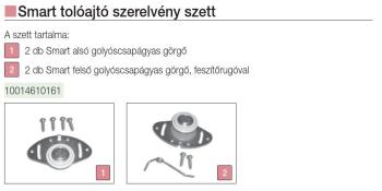 SMART2 TOLÓAJTÓ SZERELVÉNY ALUMINIUM, TEHERBIRÁS: 50KG FÉM 2.Kép