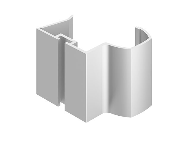 LUX+ FOGANTYÚPROFIL 2,65m ALUMINIUM ALUMINIUM