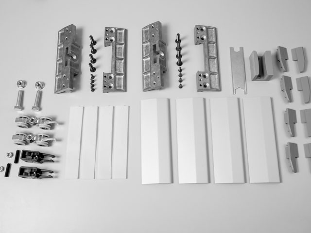 SET 100 SILENT GLASS TOLÓAJTÓ BÚTORLAPHO ALUMINIUM,  80 kg FÉM