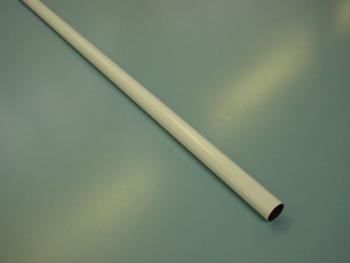 VÁLLFATARTÓ RÚD KÖR ALAKÚ FEHÉR 3000x25/0,7 mm FÉM 1.Kép
