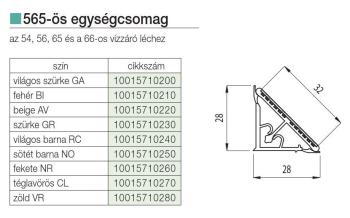 565-ÖS VÍZZÁRÓ EGYSÉGCSOMAG -FEHÉR BI  MÜANYAG 2.Kép