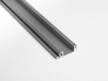 1122 FOGANTYÚPROFIL 25x8mm 2,6m EZÜST MÜANYAG 1.Kép