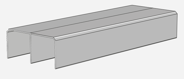 Felső csatorna SOLID (pezsgő) / 6m