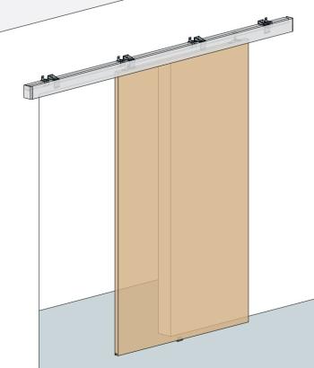 Felső sín K075 (natúr alu) / 2m 2.Kép